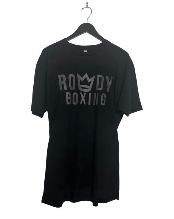 Rowdy Boxing Black Grey Tee