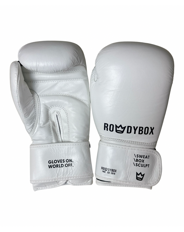 Rowdy Leather Gloves - White